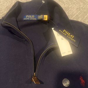🔥 Polo Navy Quarter Zip NWT XL🔥